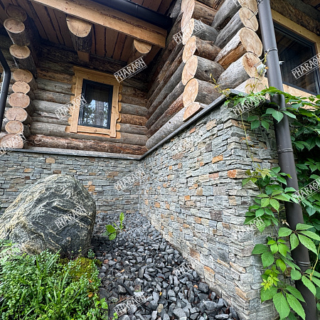 3d панели из натурального камня. Кварцит серо-зеленый (Грубый камень)