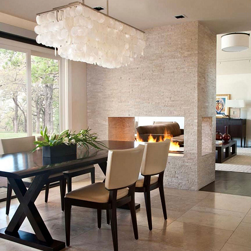 3d панели из натурального камня. Кварцит белый (Классик)