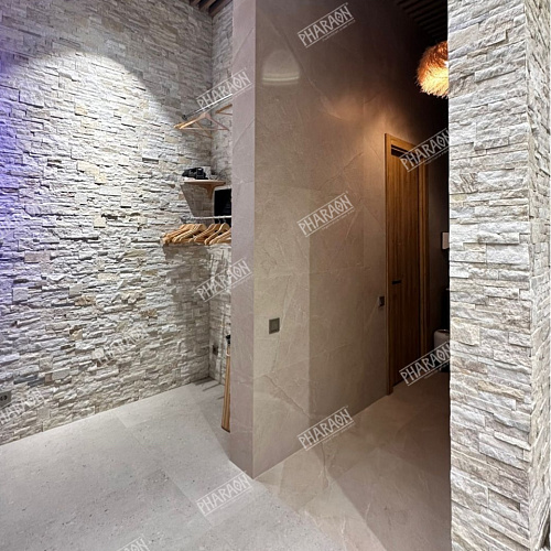 3Д панели из натурального камня. Кварцит бежевый (Модерн)