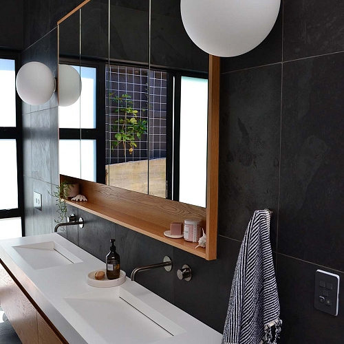 Сланец чёрный (натуральный скол) 600х1200 мм.