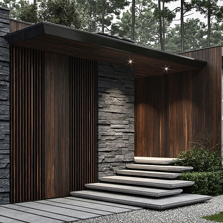 Сланец черный (нарезка) 70х400 мм.