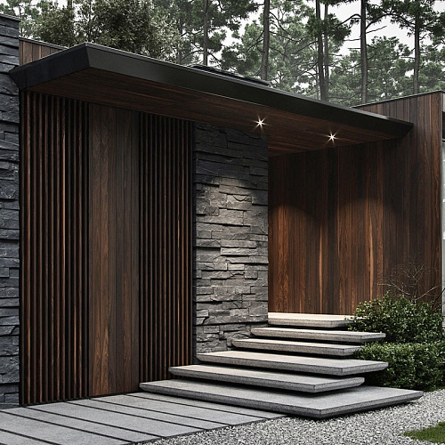 Сланец черный (нарезка) 70х400 мм.