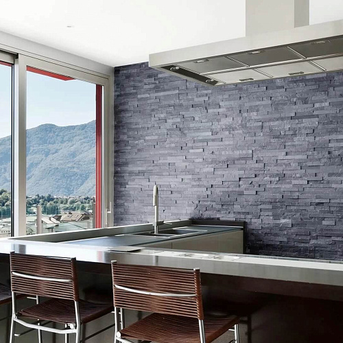 3d панели из натурального камня. Сланец чёрный (Неоклассик)