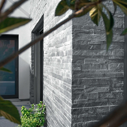 3Д панели из натурального камня. Сланец серый &amp;quot;Сильвер Грей&amp;quot; (Модерн)