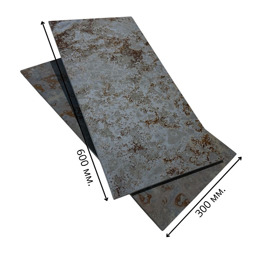 Сланец мультиколор (натуральный скол) 300х600 мм.