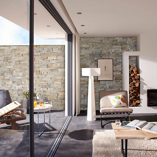 3d панели из натурального камня. Сланец бежевый (Модерн)