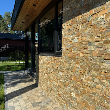 3Д панели из натурального камня. Кварцит мультиколор (Модерн)