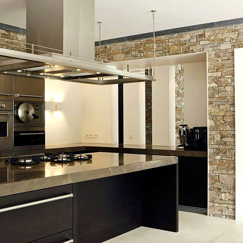 3d панели из натурального камня. Кварцит бежевый (Грубый камень)