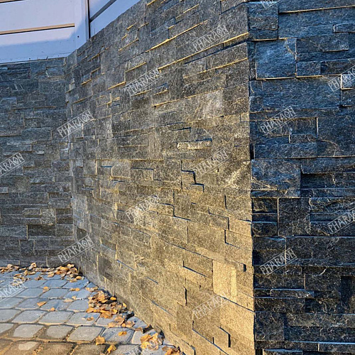 3d панели из натурального камня. Кварцит чёрный (Модерн) 