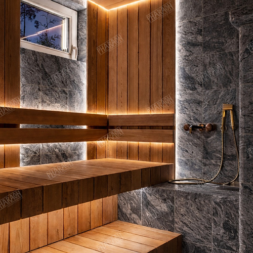 Сланец серый &amp;quot;Сильвер Грей&amp;quot; (полированный) 300х300 мм.