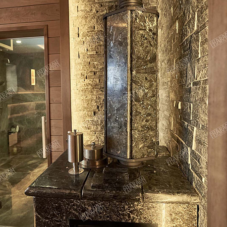 3Д панели из натурального камня. Кварцит чёрный (Модерн) 