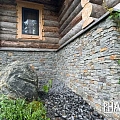Кварцит серо-зеленый (Грубый камень) 3Д панели из натурального камня