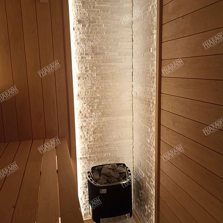 3d панели из натурального камня. Кварцит белый (Классик)