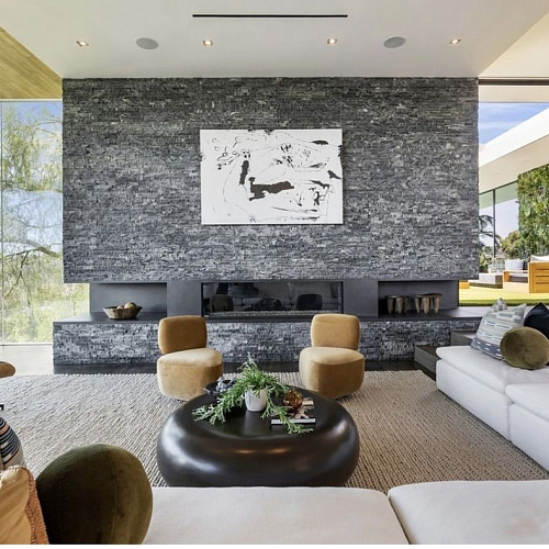 3d панели из натурального камня. Мрамор древесный серый (Классик)