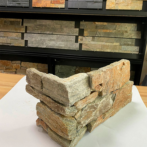 Кварцит мультиколор (Наружный угол)