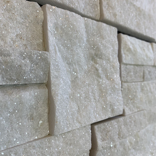 3d панели из натурального камня. Кварцит белый (Модерн)