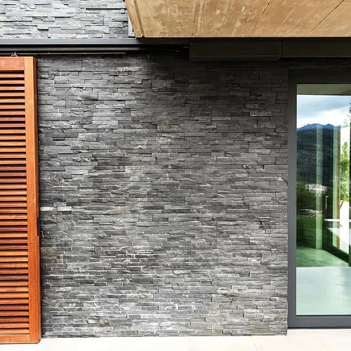 3d панели из натурального камня. Сланец чёрный (Неоклассик)