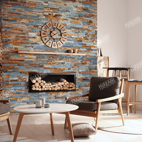 3d панели из натурального камня. Сланец мультиколор (Классик)