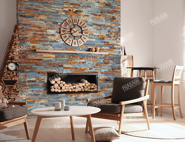 Натуральный отделочный камень для каминов