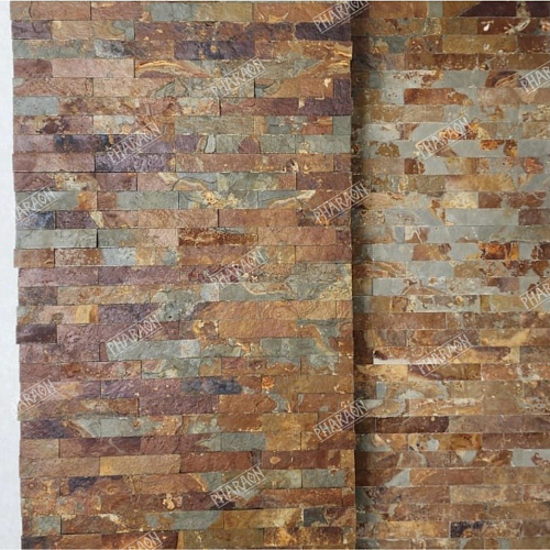 Сланец мультиколор (нарезка) 70х300 мм.