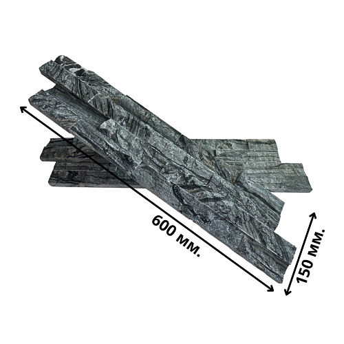 3d панели из натурального камня. Мрамор древесный серый (Неоклассик)