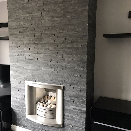 3d панели из натурального камня. Сланец чёрный (Классик)