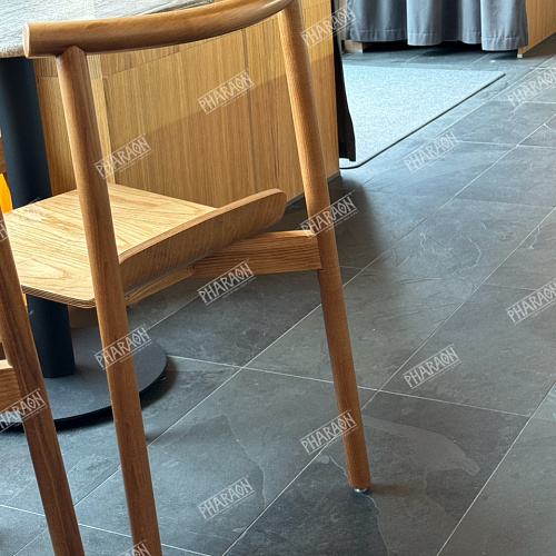 Сланец чёрный (натуральный скол) 300х600 мм.