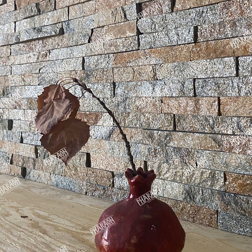 3d панели из натурального камня. Кварцит мультиколор (Классик)