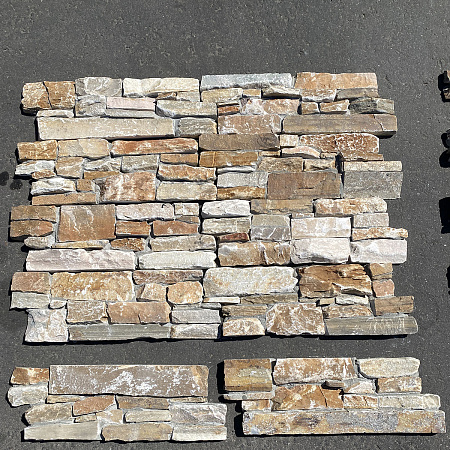 3d панели из натурального камня. Кварцит бежевый (Грубый камень)