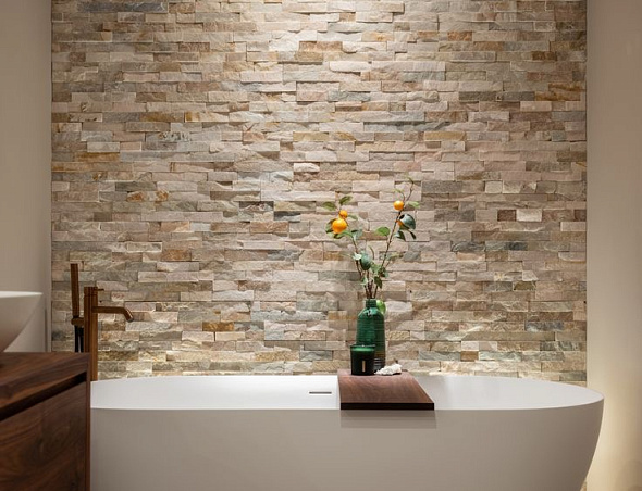 Натуральный отделочный камень для ванных комнат