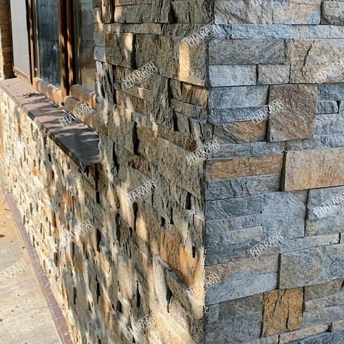 3d панели из натурального камня. Кварцит мультиколор (Модерн)