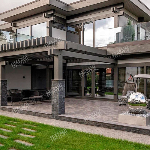 3d панели из натурального камня. Сланец чёрный (Модерн)