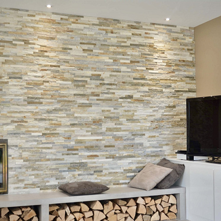 3d панели из натурального камня. Сланец бежевый (Лайт)