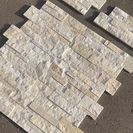 3Д панели из натурального камня. Кварцит бежевый (Модерн)