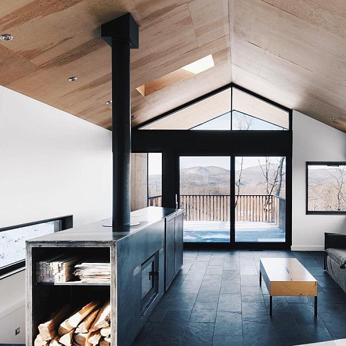 Сланец чёрный (натуральный скол) 300х600 мм.