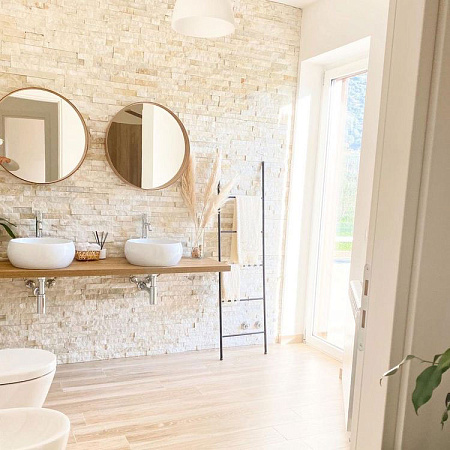 3d панели из натурального камня. Кварцит бежевый (Классик)