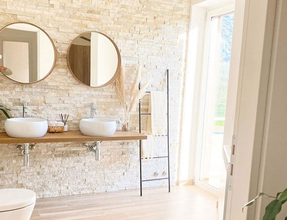 Натуральный отделочный камень для ванных комнат