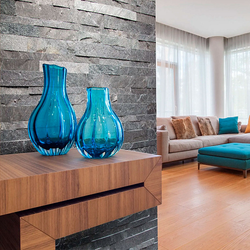 3Д панели из натурального камня. Сланец серый &amp;quot;Сильвер Грей&amp;quot; (Модерн)