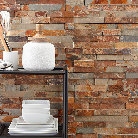 3d панели из натурального камня. Сланец мультиколор (Классик)