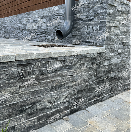 3d панели из натурального камня. Мрамор древесный серый (Классик)