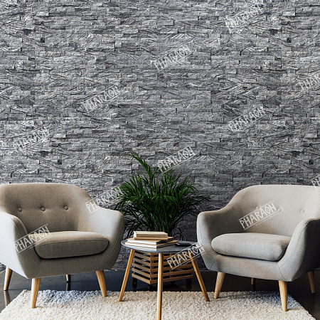 3d панели из натурального камня. Мрамор древесный серый (Классик)