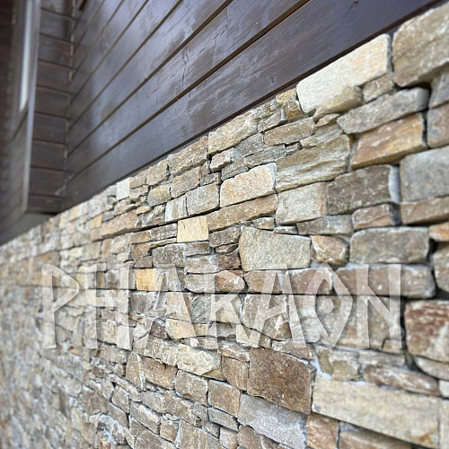 3d панели из натурального камня. Кварцит мультиколор (Грубый камень)