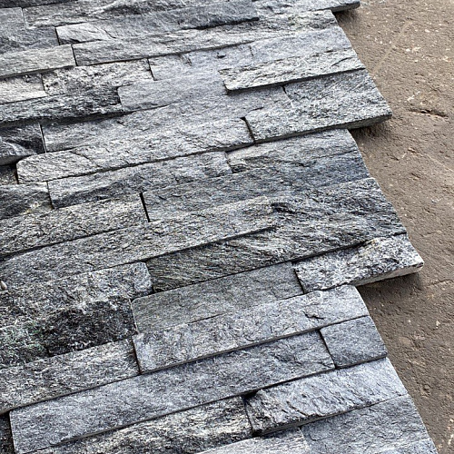 3d панели из натурального камня. Кварцит чёрный (Классик)