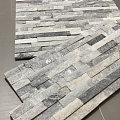 3d панели из натурального камня. Кварцит бело-серый (Классик)