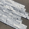 3d панели из натурального камня. Кварцит бело-серый (Неоклассик)