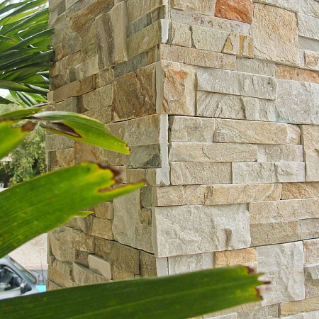 3Д панели из натурального камня. Сланец бежевый (Модерн)