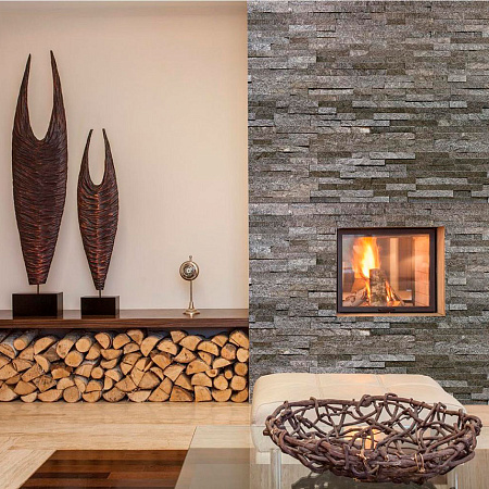 3d панели из натурального камня. Кварцит зелёный (Классик)