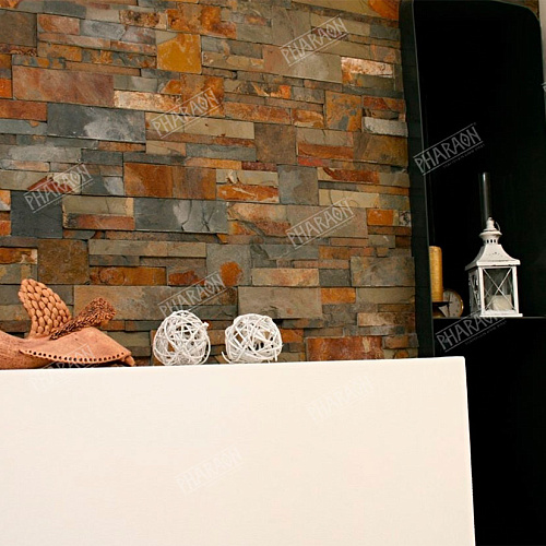 3d панели из натурального камня. Сланец мультиколор (Модерн)