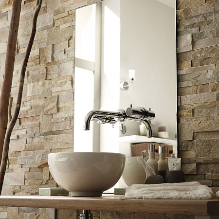 3Д панели из натурального камня. Сланец бежевый (Модерн)