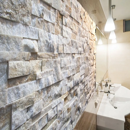 3Д панели из натурального камня. Кварцит бежевый (Модерн)